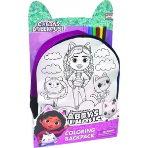 Bērnu krāsošanas mugursoma Cobi Koci Domek Gabi DT-6134 — auduma mugursoma krāsošanai