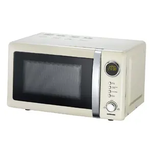 Countertop Solo Microwave MPL Power Melissa 16330108 — 20 L, 700 W, LED display, buttons & rotary control, 245 mm turntable, cream