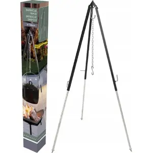 Tripod cooking stand Ambiance adjustable steel grill tripod for cauldron 150 cm
