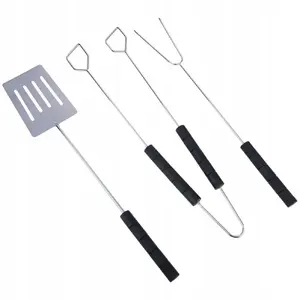 Grill tool set 3 pcs. BBQ Ori_489250 — 3-piece grilling utensil set