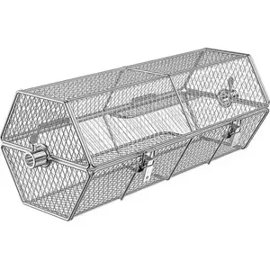 Rotisserie Skewer Basket Sourcing BASKET SKEWER ROTISSERIE 20 – stainless steel skewer basket for rotisserie grills
