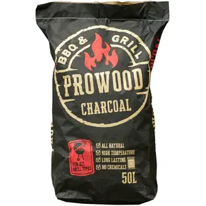 Ladelle CHARCOAL PROWOOD 50L — koka ogles grilēšanai un kūpināšanai, 50 l