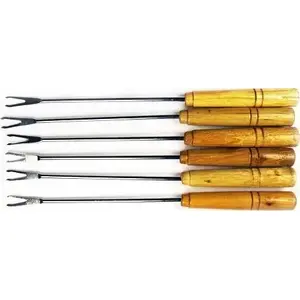 Skewers set Master Grill MG132 — 6 pcs, length 60 cm, metal skewers for grilling
