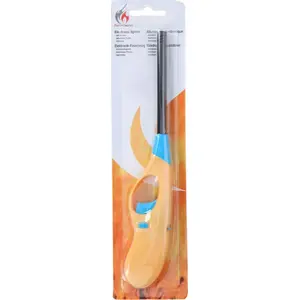 No name long gas lighter 26.6 cm, yellow