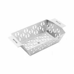 ZWILLING BBQ+ Grill Basket Stainless Steel 25 cm — for grilling vegetables and small items