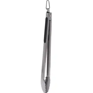 Grill Tongs BBQ stainless steel 38 cm, long-handled grilling tool