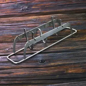 Rack accessory for outdoor barbecue/grill Rosle 25071 — silver, 70×310×75 mm