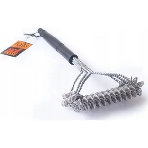 Spiral Grill Brush 3-Headed 43 cm, Sourcing — BRUSH-G2