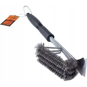 Grill Brush with Scraper 44 cm, Sourcing BRUSH-G3, stainless steel bristles, long handle