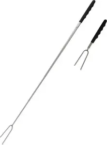 BBQ folding fire fork for sausages — BBQ model twm_411710, universal extendable skewer