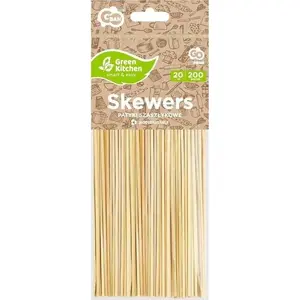 Skewers (wooden) GoDan 200×2.5 mm, pack of 200 pieces