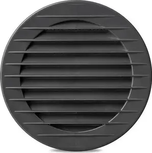 Ventilation grille airRoxy 02-232 round with mesh Ø120 mm, graphite