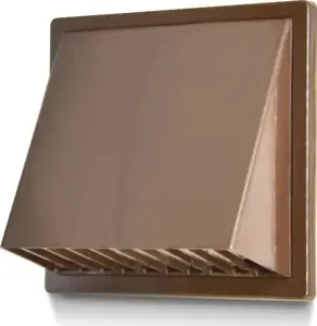 Ventilation grille/outlet with hood airRoxy KRATKA 170×170 mm, Ø125 mm, brown