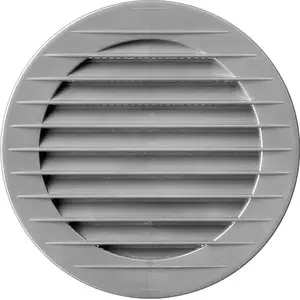 Apaļs ventilācijas režģis ar sietiņu airRoxy 02-148 Ø100 mm, pelēks