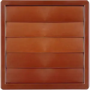 Ventilation exhaust grille airRoxy 02-306 brown with adjustable louver Ø120 mm