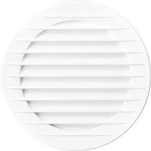 Round Vent Grille with Mesh airRoxy 150 mm, white, model 02-152