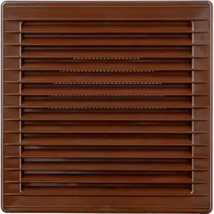 Ceiling vent with mesh airRoxy 170×170 mm, Ø 100 mm, brown (02-255)