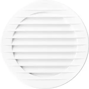 Round Vent Grille with Mesh airRoxy 120 mm white (model 02-149)