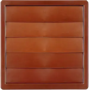 AirRoxy ventilation grille with shutter brown 100, model 02-309