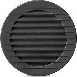 Round Vent Grille with Mesh airRoxy 150 mm, Graphite