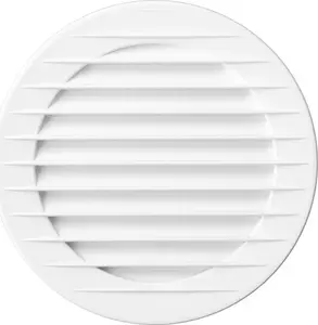 Round Vent Grille with Mesh airRoxy 60 mm, white, set of 4 (model 02-263)