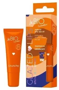 Lūpu eļļa BeBio BE BIO_Glazed Lips Shine & Protect Crunchy 10ml — dabīgs želejveida līdzeklis
