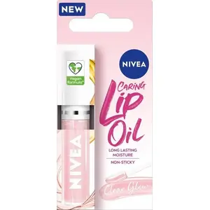 Lip oil Nivea Caring Lip Oil Clear Glow 5.5 ml — nourishing lip treatment