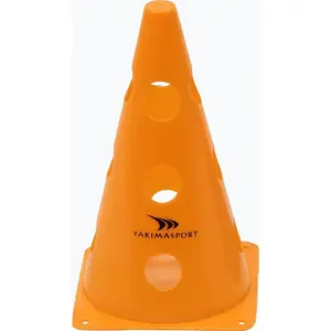 Treniņu konuss YakimaSport Pachołek 23 cm ar šķēlumiem — oranžs