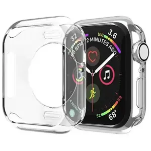 Protective Clear Watch Case Hurtel for Apple Watch 45 mm (Series 7/8/9) — transparent
