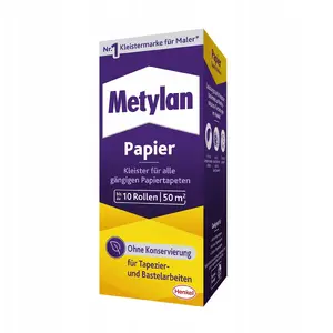 Wallpaper Adhesive Paste Henkel Metylan Tapetenkleister Papier 125 g