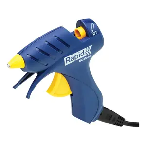 Hot glue gun Rapid 5001702 — 80 W, 7 mm glue sticks, 1.333 g/min output, ABS housing