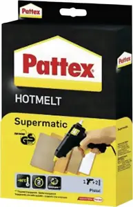 Hot Glue Gun Stickn Pattex Supermatic with 2 Glue Sticks — handheld electric adhesive applicator