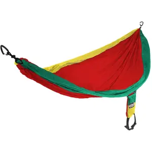 Hamak ENO SingleNest Rasta SH014 — vienvietīgs tūrisma hamaks, viegla pārnēsājama piekāršanas sistēma
