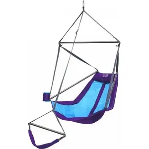 Kārta krēsla ENO Eno Lounger LN208 — pārnēsājams vienvietīgs šūpuļkrēsls, violets/tirkīza