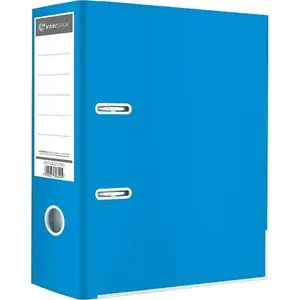 Ring Binder INTERDRUK A4, 75 mm spine, light blue glossy