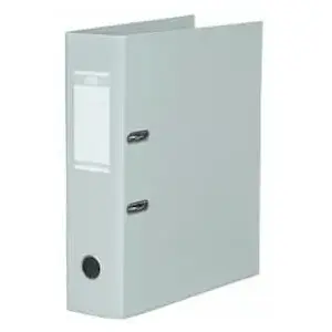 Ring binder Hamelin Elba 100400536 A4+ grey, polypropylene, 80 mm spine