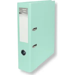 Ring Binder HERLITZ A4 with 7.5 cm spine, metal reinforcement, pastel mint