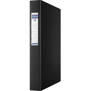 Ring Binder Donau A4 4-ring 40 mm black