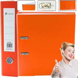 Document Binder LEANToys 75 mm spine A4 orange — Segregator Na Dokumenty
