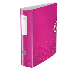 Lever arch file ESSELTE A4 Active PP WOW, 80 mm spine, polyfoam, rose