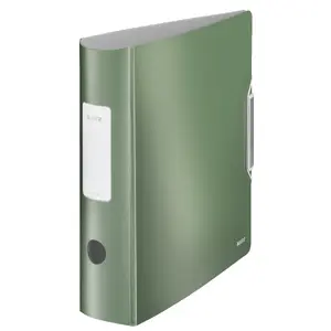 Lever arch file LEITZ Active Style 180° A4 Polyfoam 80mm green