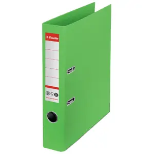 Lever arch file ESSELTE No.1 — A4 recycled card, 52 mm spine, 290×318 mm