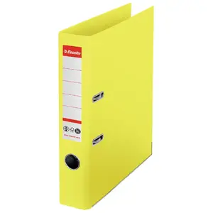 Lever arch file ESSELTE No.1 — A4, 290×318×52 mm, 100% recycled card, carton storage