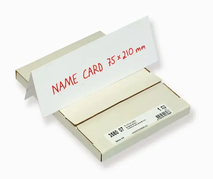 Bantex 100400217 cardboard nameplate 210×75 mm Photo 2