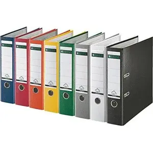 Ring Binder LEITZ 180° Lever A4 80 mm Clear Green (model 10105050)