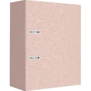 Ring binder INTERDRUK Segregator A4, 75 mm spine, Rose Monstera pattern