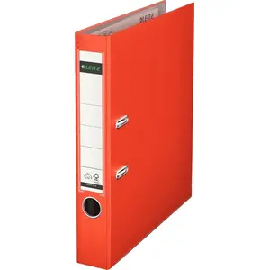 Ring Binder LEITZ 180° Lever A4 50 mm Red, model 263827a