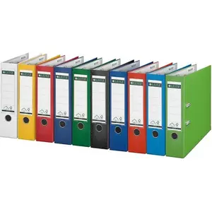 Ring Binder LEITZ A4 80 mm red — 263822a, durable document organiser