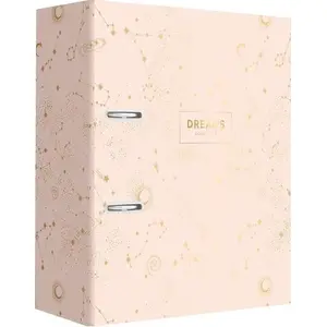 Ring binder INTERDRUK A4 2-ring 75 mm spine pink