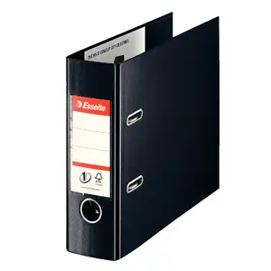 Lever arch file cabinet ESSELTE No.1 VIVIDA A5, PP, 72 mm spine, black, 30% recycled foil